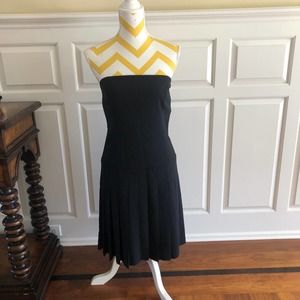 COPY - J Crew Strapless Pleated Dress Size 10